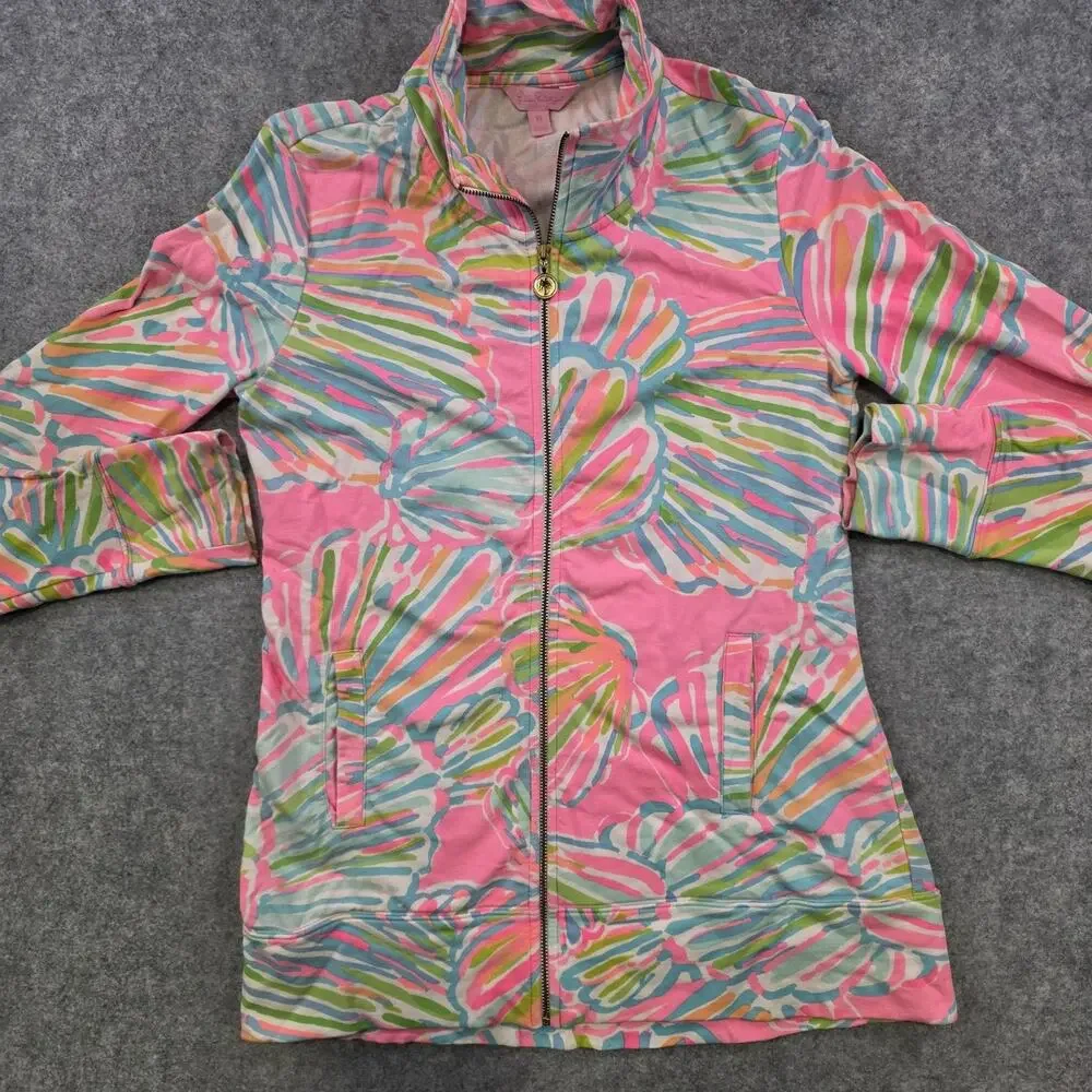 Lilly Pulitzer Shellabrate Jacket Womens XS Shell Full Zip‎ Lightweight Tropical